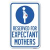 Signmission Reserved for Expectant Mothers With Graphic Heavy-Gauge Alum. Sign, 18" L, 12" H, A-1218-23202 A-1218-23202